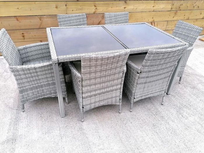 Rattan Seating Set, 6 Chairs..free Delivery