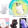 4 Pcs 3D Animals Epoxy Resin Mould Silicone Crystal Epoxy Casting Mold DIY Crafts Tool for Handmade Candle, Resin Crafts (FREE POSTAGE) Image 6