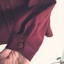 Burgundy Blouse, Size 14/ L Image 4