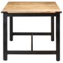 Dining Table 180x90x76 cm Solid Rough Mango Wood Image 3