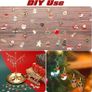 FREE SHIPPING 110Pcs Christmas Gold Enamel Charms DIY Jewelry Making Charms Pendants for Bracelet Necklace Earring Craft Supplies Image 4