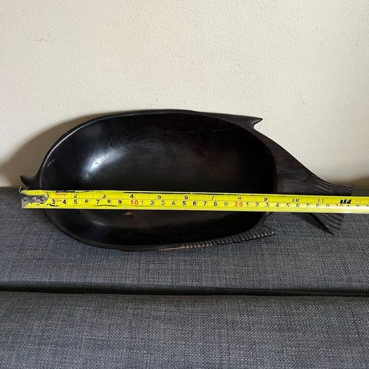 Hand carved ebony wood bowl