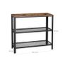 Industrial Console Table Hallway Vintage Wooden Sideboard Storage Image 4