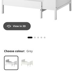 Ikea sundvik extendable bed grey
