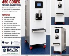 Commercial 3 phase ice cream machine