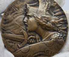 France 1907 Furens Gallia, Aux Armes! Call To Arms French Medaille Medal,41mm,a. Morlon
