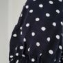 kelrebec navy polka dot midi dress with pockets Sz XXL (Fit 12-14UK) Image 3