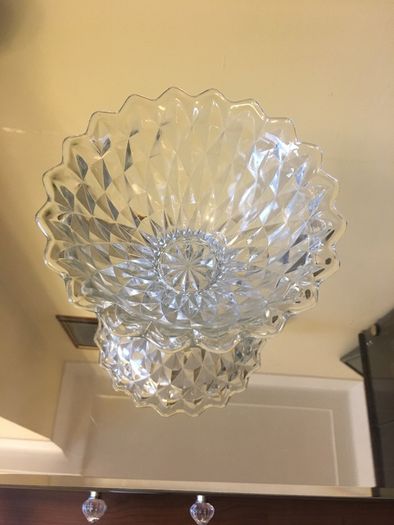 Glass bowl (4 inches high 6 inches wide)