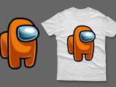 Orange imposter among us t-shirt impostor t-shirt
