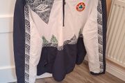 Ireland Umbro Quarter Zip Hooded Jacket XL
