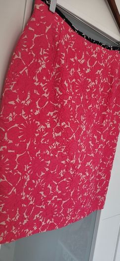 ESCADA SPORT fuschia silk mix 2-way full zip skirt Sz 36 (Fit 10UK) - Rrp 345 (New)