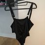 Black Diamante Strap V Bar Bodysuit size 12UK Image 6