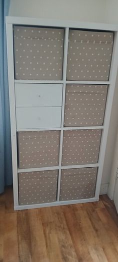 Ikea Kallax storage with drawers and boxes