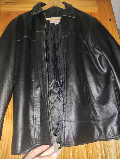 Man Leather Jaket - Black M