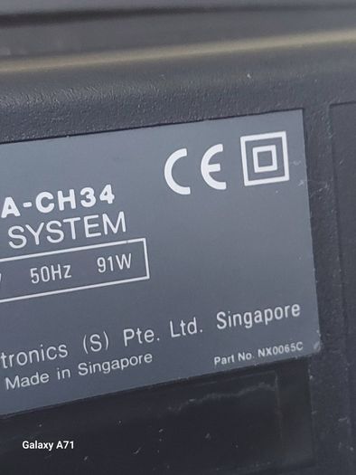 Retro Panasonic SA-CH34 MASH CD STEREO SYSTEM with Tuner & Tape Deck