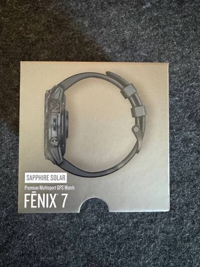Garmin Fenix 7 Sapphire Solar 47mm (Carbon Grey Titanium) - Excellent Condition