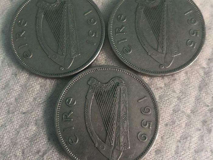 Three Irish Half Crowns