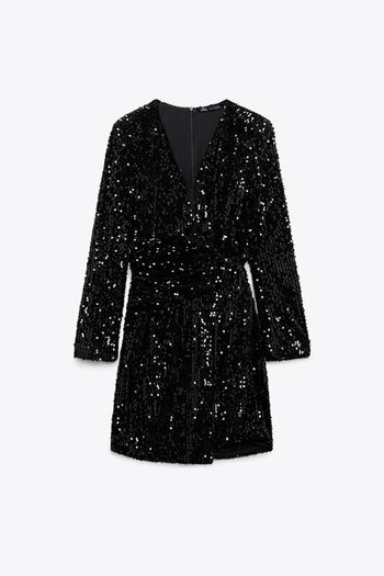 Zara Velvet Blazer Dress
