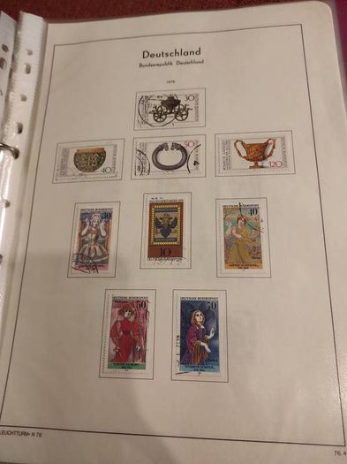 GERMANY 1975-82 album with stamps