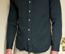 Slim Fit green cotton Shirt