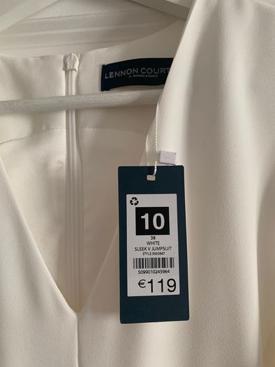 Lennon Courtney White Jumpsuit BNWT