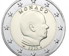Monaco 2 Euro Regular National Coin 2023. Uncirculated.