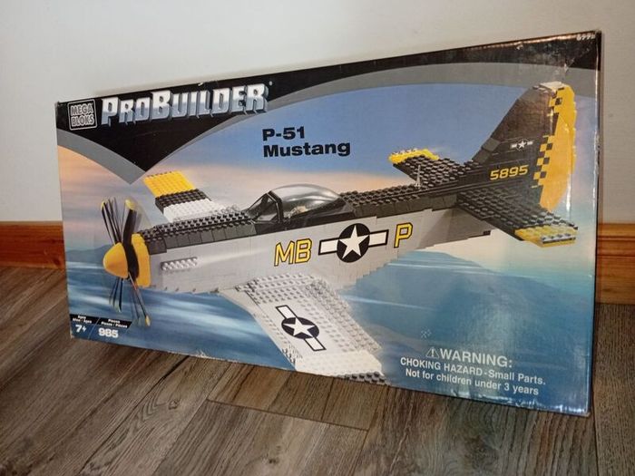 Mega Bloks ProBuilder P-51 Mustang (Set 9772) - Rare Vintage / Lego