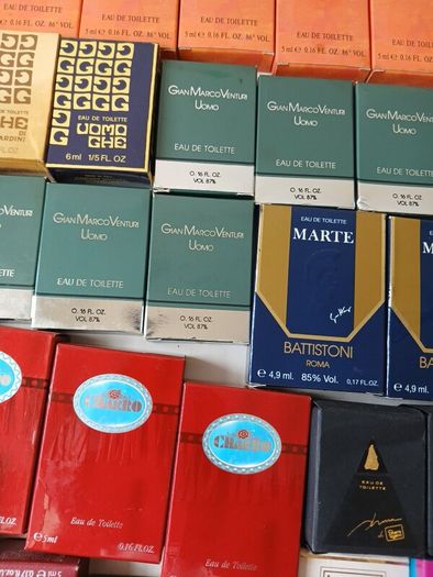 70 Vintage Sample Perfume and Cologne Bottles (unused)