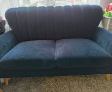 Waldorf Navy Velvet 2 & 3 Seater Sofas