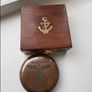 vintage compass hitler Solid Brass Push Button Compass Antique 3 Inch Nautical With Wooden Box Berlin 1936 Olympics Image 4
