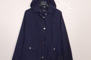 David Barry Navy Blue Hooded Casual Lightweight Jacket 14UK/42EU