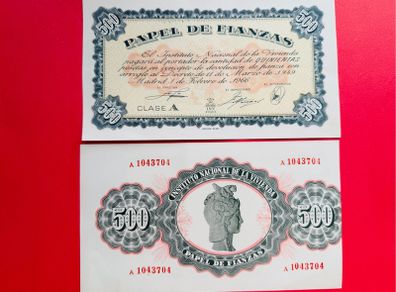 Spain  ( Spanish Bond )  500 Pesetas  1966 Madrid