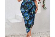 BNWT Amazing Floral Dress size 20 + matching accessories available: hair piece, gloves, jewellery, etc