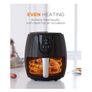 Hot Air Deep Fryer  LED Touch Panel with Temperature Control and Timer, Hot Air Circulation, 6 Presets without Oil Image 4