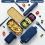 UHAPEER Bento Style Lunch Box 2 Tier Image 5