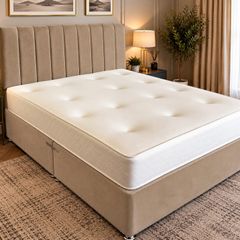 NEW biscuit 4ft double bed and mattress!!!
