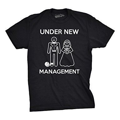 Wedding t-shirt under new management great tee top for stag night wedding gift tee top