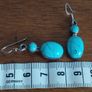 Vintage Earrings made of 925 silver with natural turquoise. Image 5
