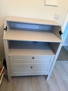Baby changing unit with chest of drawers - Sundvik Ikea