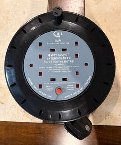 10metre 4-Way Socket Extension Reel