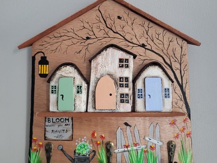 Handcrafted wooden key holder!