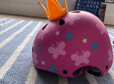 Pink princess helmet