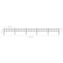 Garden Fence with Hoop Top Steel 8.5x0.6 m Black Image 5
