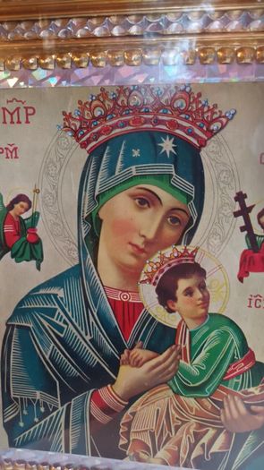 Unfinished Our Lady of Perpetual Succour, framed, D18