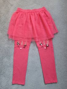 Target Christmas Tutu Skirt Leggings, size: 6-7 years