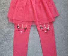 Target Christmas Tutu Skirt Leggings, size: 6-7 years
