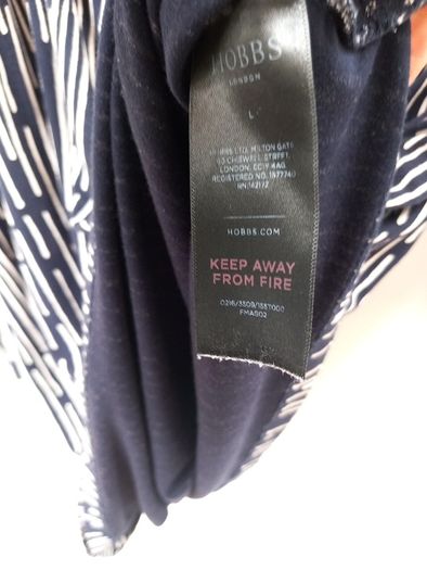 Hobbs Navy & Off White Cross Over Top