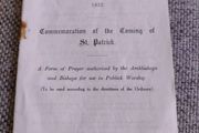 Church of Ireland 1932 Commemoration of the Coming of Saint Patrick 8 pages with FREE STANDARD POSTAGE INCLUDED
