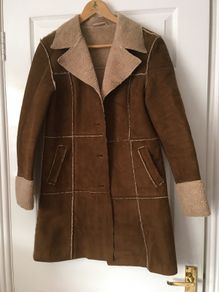 Vintage Next Faux Sheepskin Coat ----Size 10