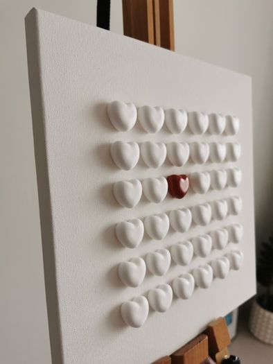 Handmade Heart Canvases - The Chosen Heart